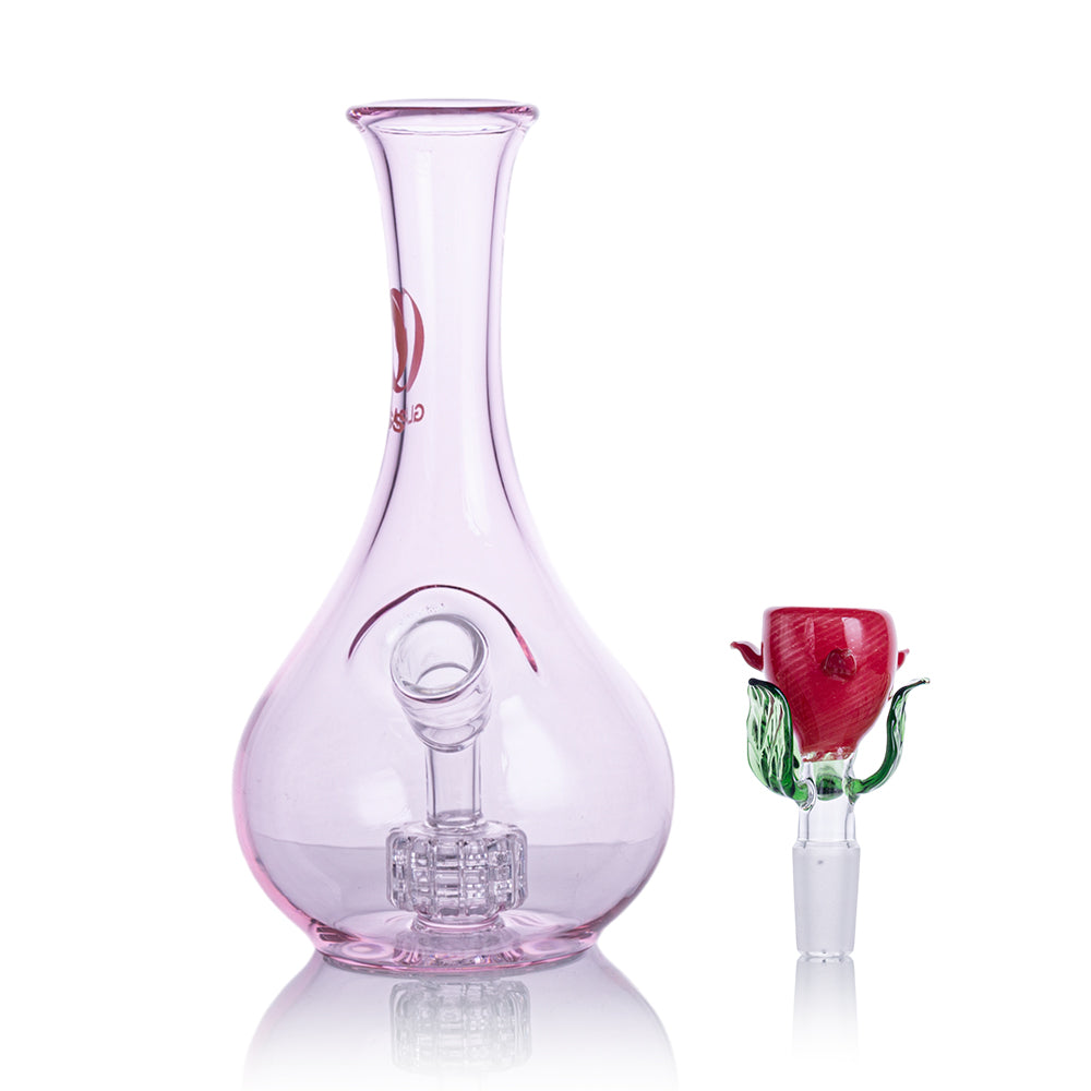 Pink Flower Vase Bong
